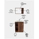 thumbnail image 5 of Combo Gabinete Para Baño ROMA Y Botiquín Con Espejo., 5 of 6
