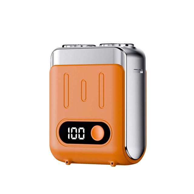 2 Pack Rasoir Portable pour Hommes - Compact, Rechargeable par USB, Idéal pour la Maison et les Voyages, Design Léger pour Usage Facial