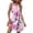 Pink, variant on WTOBBY Women's Fashion Casual Printed V-Neck Button Vest Sleeveless Dress with Pocket, Tie-Dye Colorful Print for Summer Wear, Comfortable and Stylish for Beach and Outings,Black L