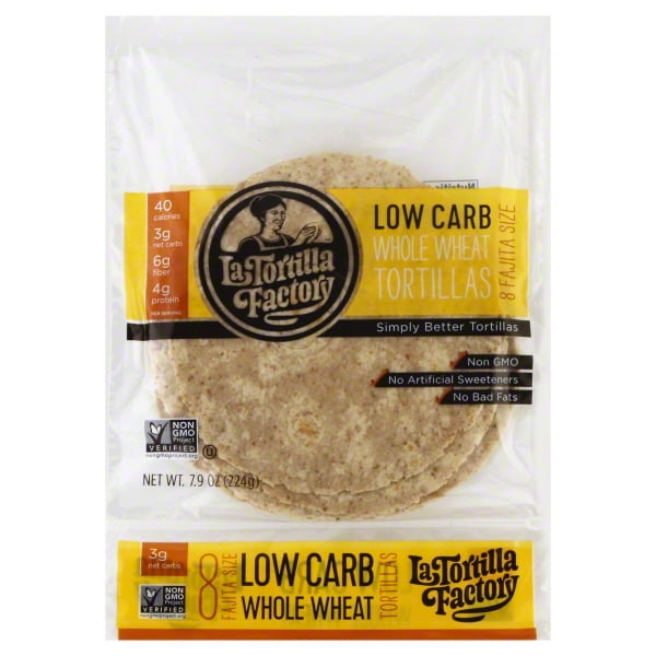 La Tortilla Factory Low Carb Fajita Size Tortillas, 8 ea - Walmart.com