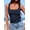 Dark Sea Blue, variant on FreshPretty Tank Tops for Women Casual Square Neck Summer Outfits Ribbed Fitted Camisole Shirt Sleeveless Workout Clothes