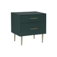 thumbnail image 5 of Linon Galena 2-Drawer Nightstand, Dark Green, 5 of 15