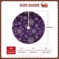 thumbnail image 2 of Sikiie Snowflake Gradient Purple Nativity Christmas Tree Skirt, Jesus Christian Winter Holiday Tree Mat Decoration(30-48IN)30", 2 of 6