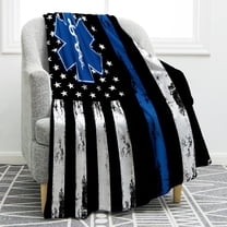 EMT Blanket Gifts for Men Boy Dad Husband Son Friend Adult Home Bedroom Living Room Decor Soft Cozy Lightweight Plush Throw Blankets 60"x80"