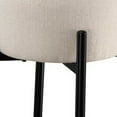 thumbnail image 3 of Barstool with Fabric Seat and Tubular Legs Set of 2 Beige and Black - Saltoro Sherpi, 3 of 5
