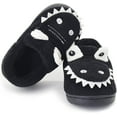thumbnail image 5 of MUCHENGGIFT Baby Toddler Boys Girls House Slipper Non Skid Fuzzy Cartoon Dinosaur Kids Indoor Bedroom Shoes, 5 of 7