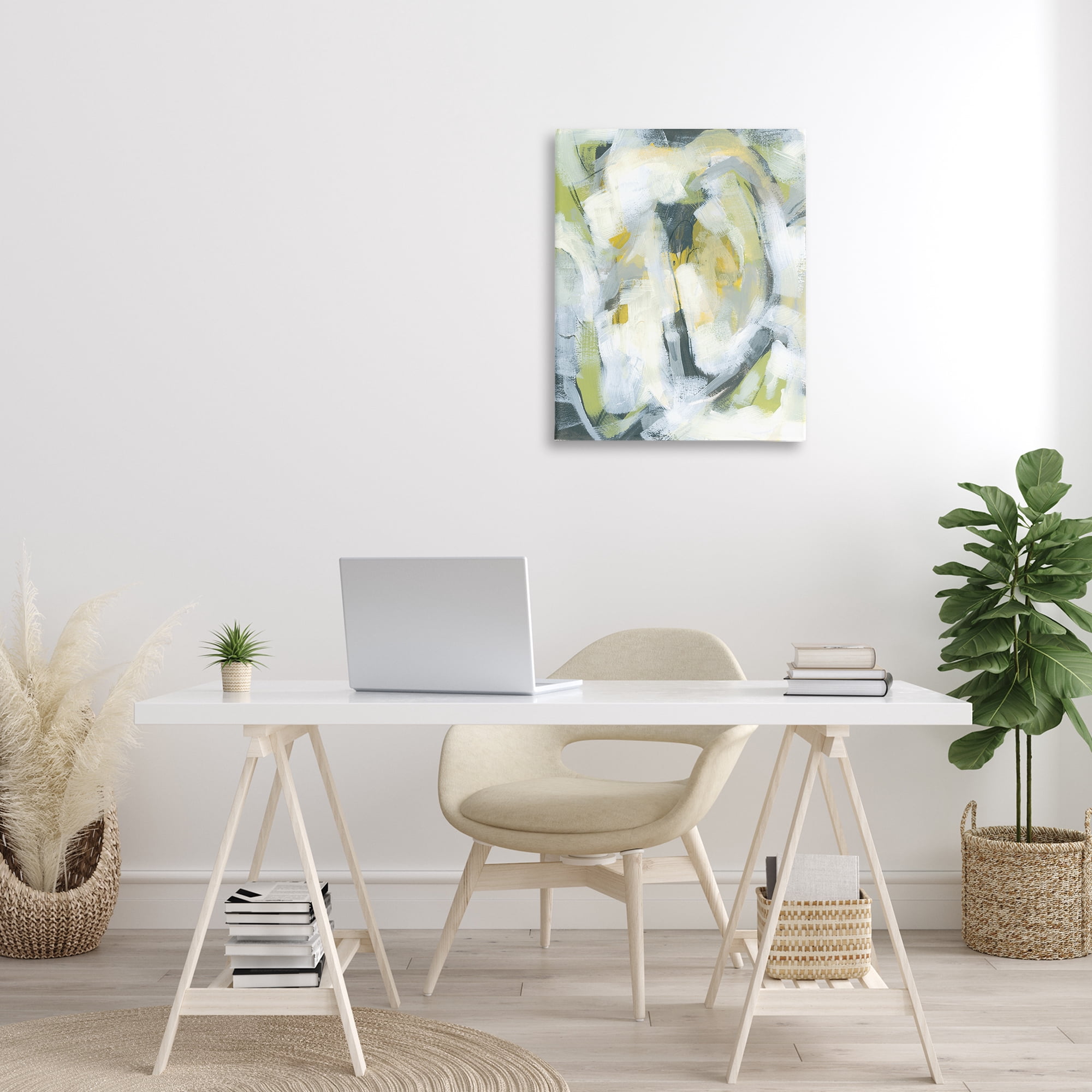 Stupell Industries Complex Abstract Distortion Abstract Painting Gallery Wrapped Canvas Art Print Wall Art, 24 x 30