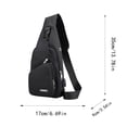 thumbnail image 4 of CAIXIA Anti Theft Crossbody Bag Womens Lightweight Nylon Layer Fashion Crossbody Bag, Sport Running Hiking Casual Daily Shoulder Messenger Purse, 4 of 9