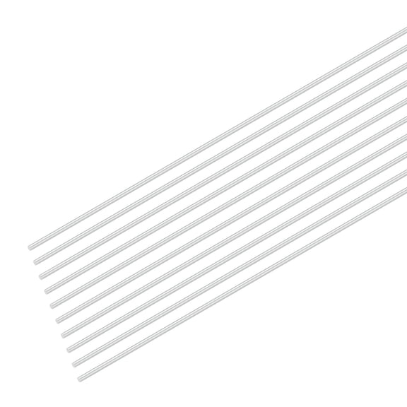 Uxcell 20-Pack Aluminum Round Rod 1mm x 250mm 6061 Aluminum for DIY Crafts