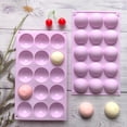 thumbnail image 5 of Easter Egg Shaped Silicone Mold for Baking, 24 Cavity Food-Grade Silicone Egg Molds, Non-stick Easter Silicone Mold, DIY Baking Supplies Tools Set for Chocolate, Dessert 15-Cavity, 5 of 7