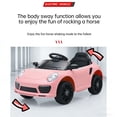 thumbnail image 2 of 12V Electric Ride on Toys with Bluetooth Music, LED Lights, Power Car Wheels, Electric Car for Kids with Parent Remote Control (Pink), 2 of 8