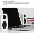 thumbnail image 2 of Kanto YU2 PC Gaming Desktop Speakers with 3" Drivers - Matte Black (Pair) with Kanto S2W Angled Desktop Speaker Stands - White (Pair) (2022), 2 of 9