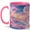 Pink, variant on Candy Rainbow Cloud 11oz Ceramic Mug, Pastel Dream Coffee Cup
