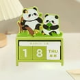 thumbnail image 5 of Calendar Planner Cute Pandas Wooden Calendar Ornaments Wooden Perpetual Calendar Reminder Board Friendly Materials Student Desktop Decoration And Practica Gifts Back to School Savings! Green, 5 of 6