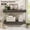 D. Grey, variant on Bathroom Floating Shelves Wall Mounted - 15.7" Over Toilet Rustic Brown Set of 2 Farmhouse Décor Storage Organizer