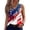 White, variant on 250th Anniversary Tank Tops for Women 2026 - Patriotic V-Neck Sleeveless Tees - 1776-2026 USA Flag Star Print Casual Summer Blouse Blue L