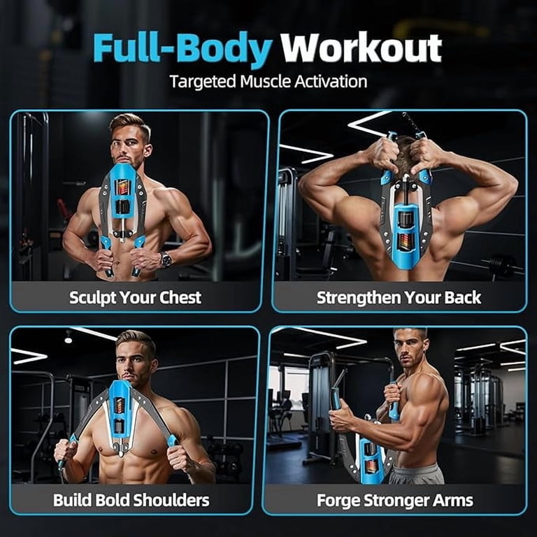 Twister Arm Trainer – Extenseur De Poitrine Réglable 18-45,4 Kg, Musculation Haut Du Corps, Résistance à Ressort Pour Homme, Fitness à Domicile
