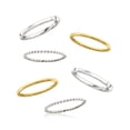 thumbnail image 4 of Ross-Simons Sterling Silver and 18kt Gold Over Sterling Jewelry Set: 6 Stackable Rings, Women's, Adult, 4 of 8
