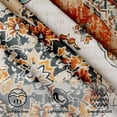 thumbnail image 3 of Boho Orange Round Tablecloth 60 Inch Antique Ethnic Decorative Wrinkle Heat Resistant Table Cloth for Home Kitchen Dining Table Outdoor, 3 of 8