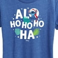 thumbnail image 3 of Lilo & Stitch - Alo Ho Ho Ho Ha - Women's Short Sleeve Graphic T-Shirt, 3 of 5