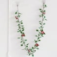 thumbnail image 2 of Luoshdecor Christmas Holly Berry Vine for Winter Tree Decor,Artificial Holly Leaves Hanging Vine Garlands with Red Berries for Wedding Party Home Decoration 68.8 in, 2 of 7