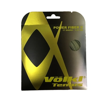 Volkl Power Fiber II 17g Tennis String Set - Natural (Best Tennis Strings For Power)