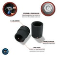 thumbnail image 2 of Performance Tool M980 Emergency Lug Nut Removal Set, Black, 2 of 7