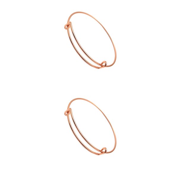 Brazalete expandible sweethay de Metal estilo Simple Oro rosa 2Conjunto