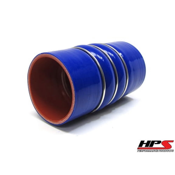 HPS CAC-275-COLD 2-3/4" ID 6" 4-ply Blue Silicone CAC Hose Cold Side