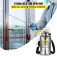 thumbnail image 3 of 1.5Gal Stainless Steel Sprayer Set with 16" Wand, Handle, 3.3FT Reinforced Hose, Pressure Gauge, Safety Valve & Adjustable Nozzle  For Gardening & Sanitizing, 3 of 7
