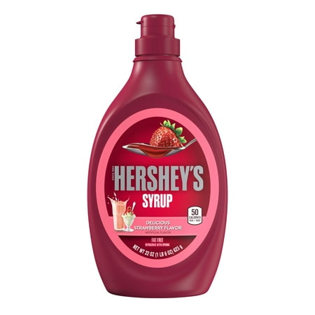 (3 Pack) Hershey's, Strawberry Syrup, 22 oz (Best Chocolate Syrup For Mocha)