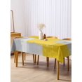 thumbnail image 3 of Yellow Abstract Rectangle Tablecloth, Grey Geometric Oil Painting Vintage Gradient Waterproof & StainResistant Tablecloth, Washable Oil-proof Table Cover for Dining/Party/Wedding/Buffet 54x108 In, 3 of 9