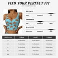 thumbnail image 5 of Uemuo Turtle Pattern Women's Sports Bra - High Impact Support, Breathable, and Comfortable Athletic Bra for Running, Yoga, and Workouts, 5 of 9