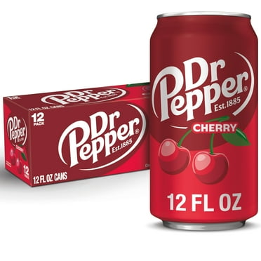 Dr Pepper Cherry Soda Pop, 12 fl oz, 12 Pack Cans