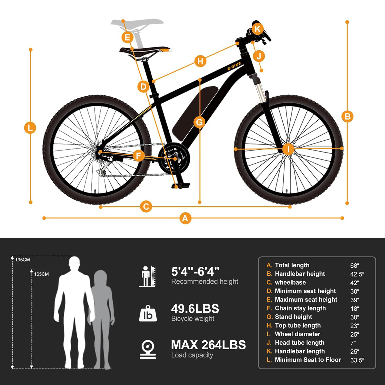 Yoloway Electric Bike for Adults, 26" Commuting Electric Mountain Bike,350W Motor Ebike with 360Wh Removable Battery, Commuting E Bike with Fork Suspension , Shimano 7 Speed