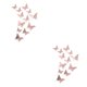 thumbnail image 4 of Toystoory Paquete de 12 pegatinas de pared de papel hueco 3D, decoración de sala de estar para el hogar, Kit de pegatinas decorativas para fiestas de Oro rosa 2piezas Toystoory CBP224916, 4 of 6