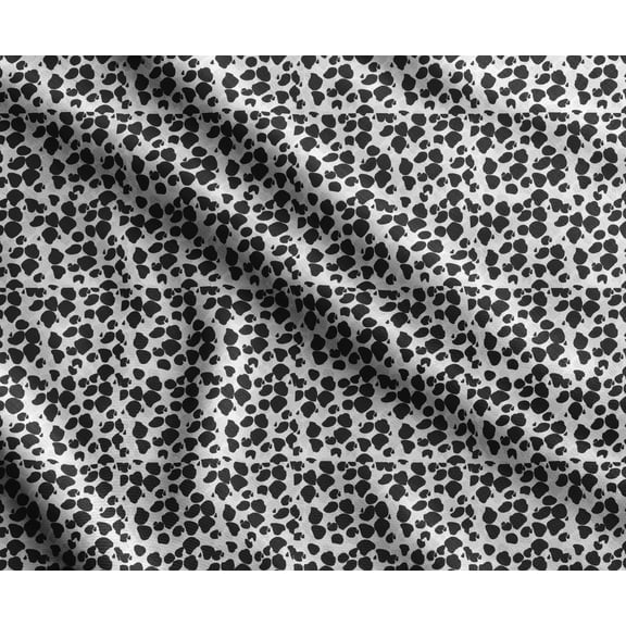 Soimoi Animal Skin Print, Silk Fabric Decor Sewing Fabric By The Yard- 42 Inch Widedecorative Fabric For Shirts, Suits, Ties - Black-sad