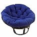 thumbnail image 3 of International Caravan Furniture Piece 42-Inch Rattan Papasan Chair with Solid Twill Cushion, 3 of 4