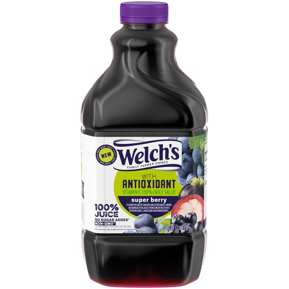 Welch's 100 Super Berry Antioxidant Juice, 64 Fl Oz Bottle Walmart