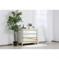 thumbnail image 3 of Elegant Decor Reflexion 3-Drawer Solid Wood and MDF Chest in Gold, 3 of 3