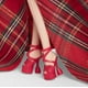 thumbnail image 4 of Barbie Signature Doll, 2024 Holiday Blonde Fashion Doll Wearing Gown with Plaid Skirt, Seasonal Collector Gift in Displayable Packaging, 4 of 5