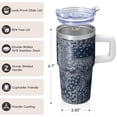 thumbnail image 3 of Bohemian Style 20oz Tumbler with Lids & Straws, Insulated Stainless Steel Travel Coffee Cup, Double Wall Vacuum Mug, Leakproof, 3 of 5