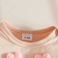 thumbnail image 6 of Newborn Girls One Piece Romper Cute Comfy Onesies With Bow Shorts & Headband Short Sleeve Crew Neck Jumpsuit (12-18 Months, Pink), 6 of 8