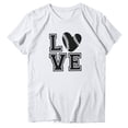 thumbnail image 5 of Football Shirts for Women Game Day T-Shirts Touchdown Printed Shirt Casual Football Season Short Sleeve Shirt, 5 of 5
