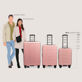 thumbnail image 4 of U.S. Traveler Boren Hardside Rugged Spinner Luggage, Rose Pink, 30" Checked Large, 4 of 8