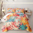 thumbnail image 2 of Erosebridal Kawaii Axolotl Bed Spread Queen,Colorful Ocean Animals Queen Coverlet Set For Girls,3-Piece, 2 of 7