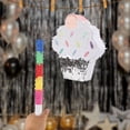 thumbnail image 3 of Colorful Ice Cream Cake Pinata for Birthday Parties,Surprise Candy Party Pinata - Fun & Interactive Party Decoration with Stick, 3 of 10