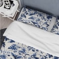 thumbnail image 4 of Designart "Majestic Cobalt Damask" Blue Damask Bedding Covert Set - Bohemian & Eclectic Bed Set With 1 Sham, 4 of 5