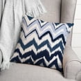 thumbnail image 3 of Creative Products Navy Abstract Chevron 18 x 18 Spun Poly Pillow, 3 of 3