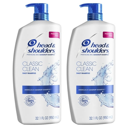 Head and Shoulders Dandruff Shampoo, Classic Clean, 32.1 oz, 2 (Best Smelling Shampoos In India)